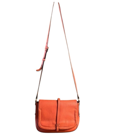 Annabell Ingall Allisyn Orange Crossbody Saddle Bag - Picture 3 of 16